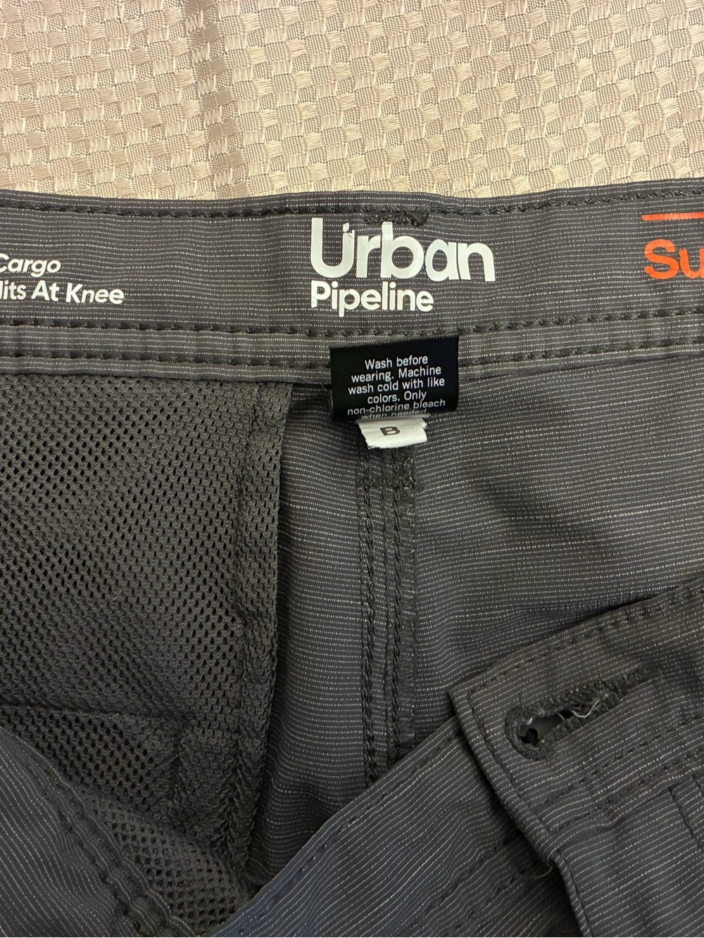 urban pipeline charcoal gray cargo shorts - Picture 4 of 5